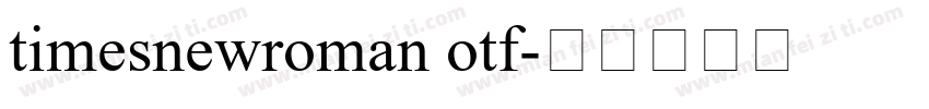 timesnewroman otf字体转换